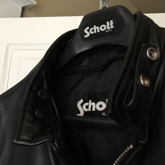 Schott 141 Motorcycle Jacket (Black, Size 38) - Picture 4 of 5
